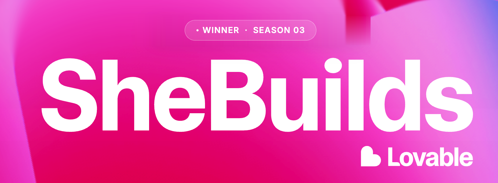 Playher, global winner of SheBuilds Season 03 by Lovable